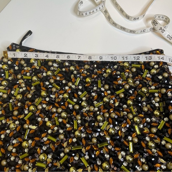 H&M SKIRT/BEADED ACCENTS IN GOLD,AMBER AND BLACK - Picture 5 of 9